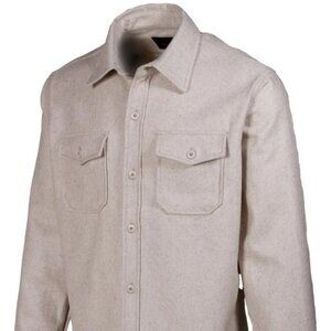 Schott N.Y.C. CPO Wool Shirt Jacket in Oatmeal - Large